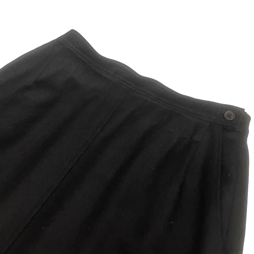 Pendleton Petite 12 Black Skirt Pencil 100% Wool Lined Pockets - Picture 3 of 5